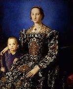 Angelo Bronzino Portrait of Eleanor of Toledo and Her Son oil on canvas